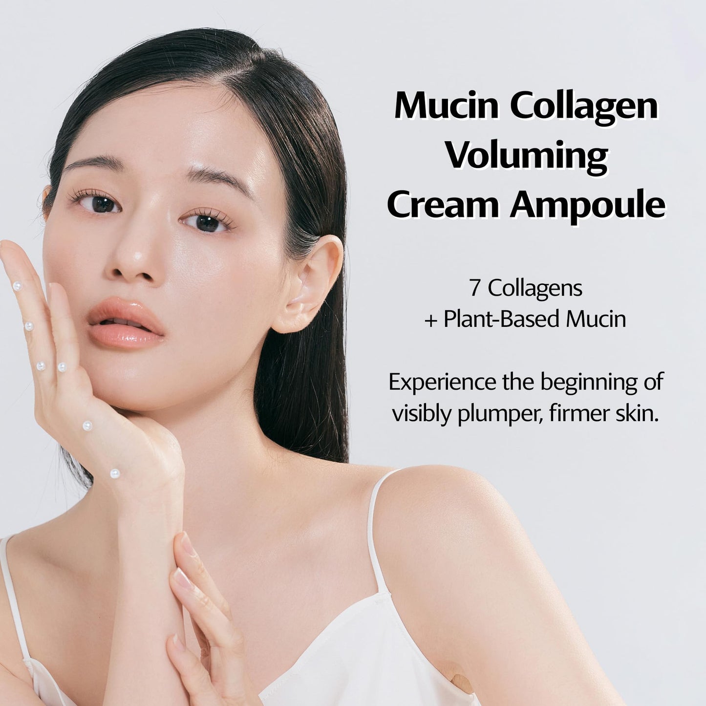 ClearDea Mucin Collagen Voluming Ampoule Moisturizer Face Cream (Dual Collagen + Mucin Care) – Deep Hydrating Facial Skin Care for Women, Glow Up Skincare Essentials - 0.14 Fl Oz x 2ea (Pack of 1)