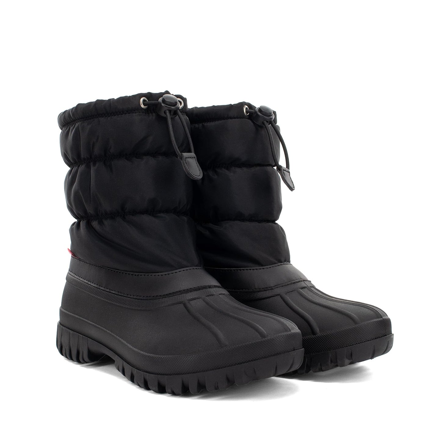 Chooka Women's Nylon Mid-Calf Winter Snow Boot | Outdoor Cold Weather Faux Fur Puffer Boot