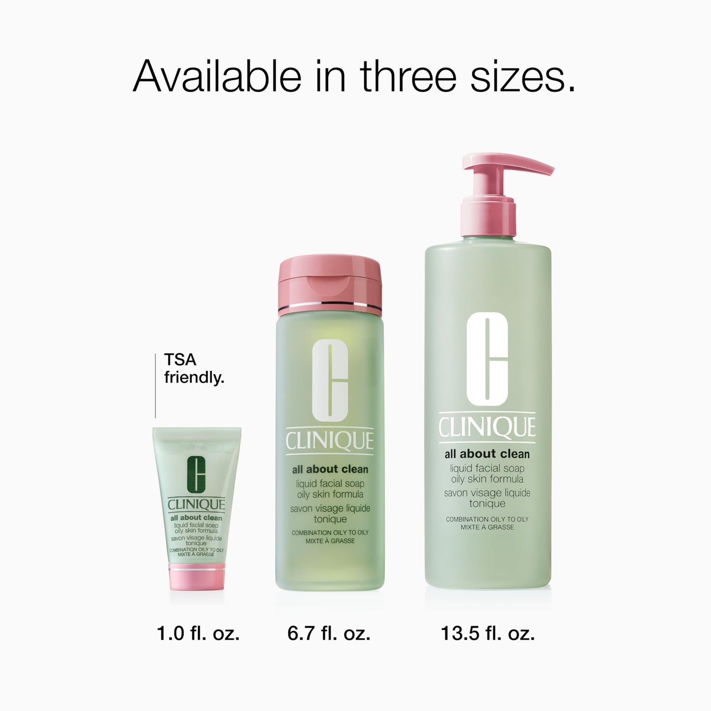 Clinique All About Clean Liquid Facial Soap | Gentle Face Cleanser For Oily Skin | Type 3 & 4 Face Wash | Step 1 in 3-Step Skin Care Routine, 6.7 Fl Oz