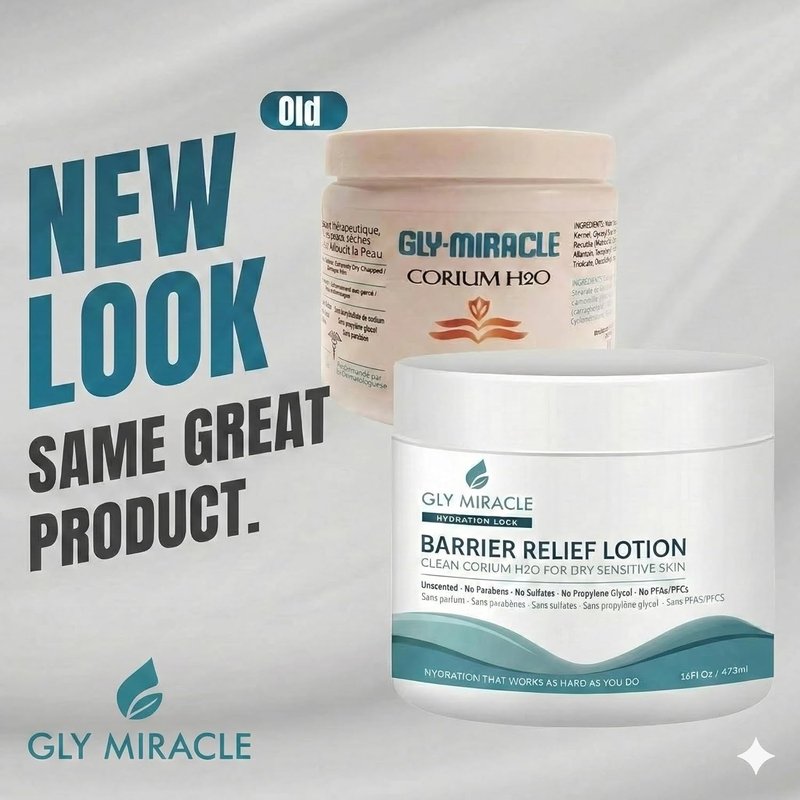 GLY MIRACLE Moisture Lotion - Professional-Strength Glycerin Hydration for Severely Dry, Cracked Skin | Fragrance-Free, 16 oz Jar