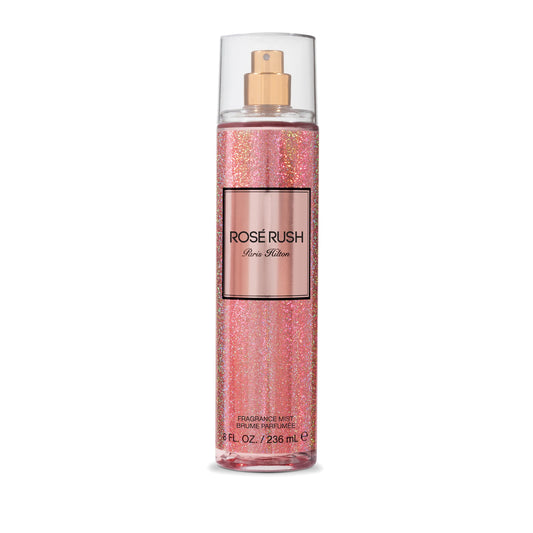 Paris Hilton Rose Rush Body Spray for Women | Floral and Fruity Fragrance | Notes of Rose Petals, Papaya and Amber | Feminine, Flirty and Long-Lasting | 8 Oz