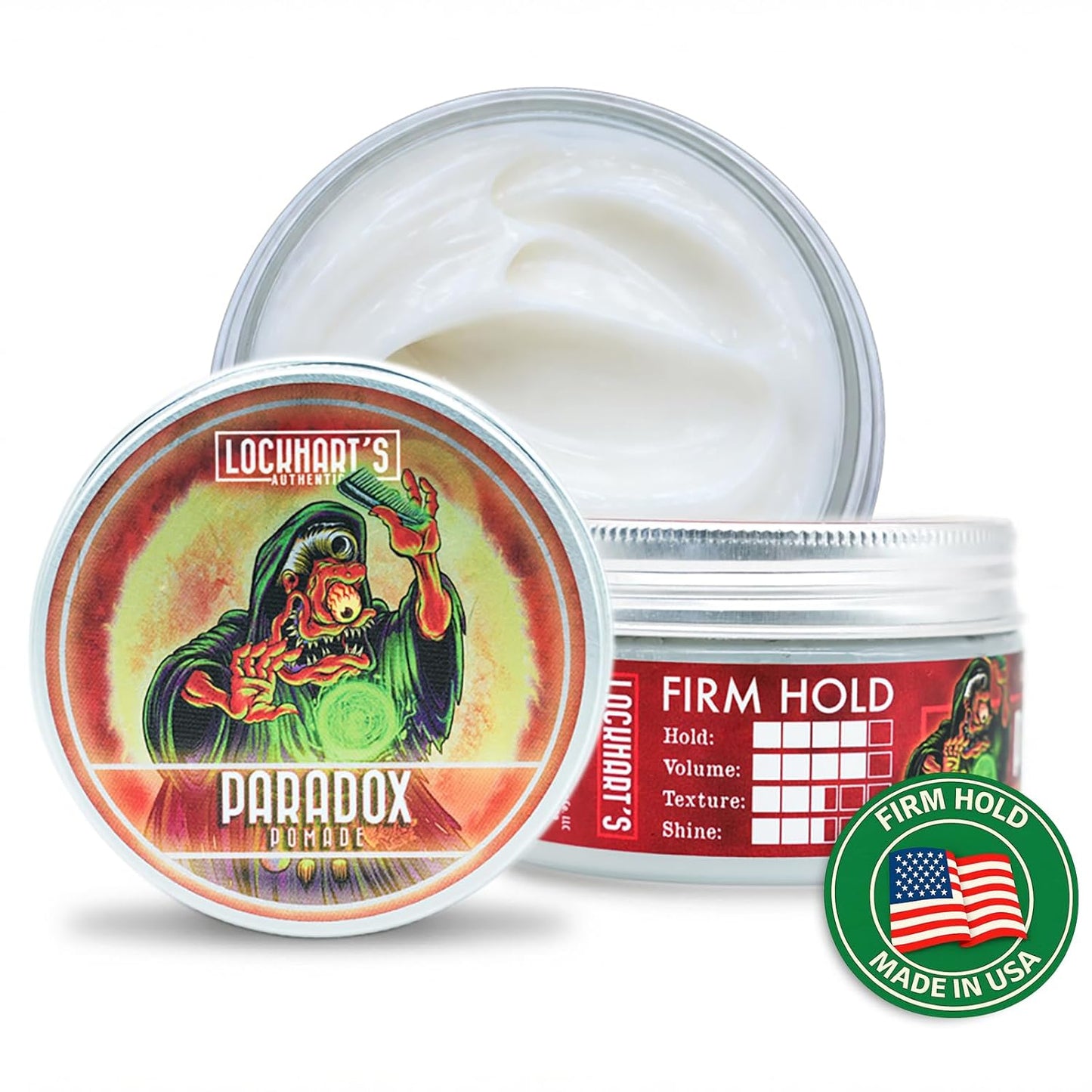 Lockhart’s Paradox Water-Based Pomade - Nourishing Firm Hold Pomade for Men | Aqua Di Goon Scent (3.4oz)