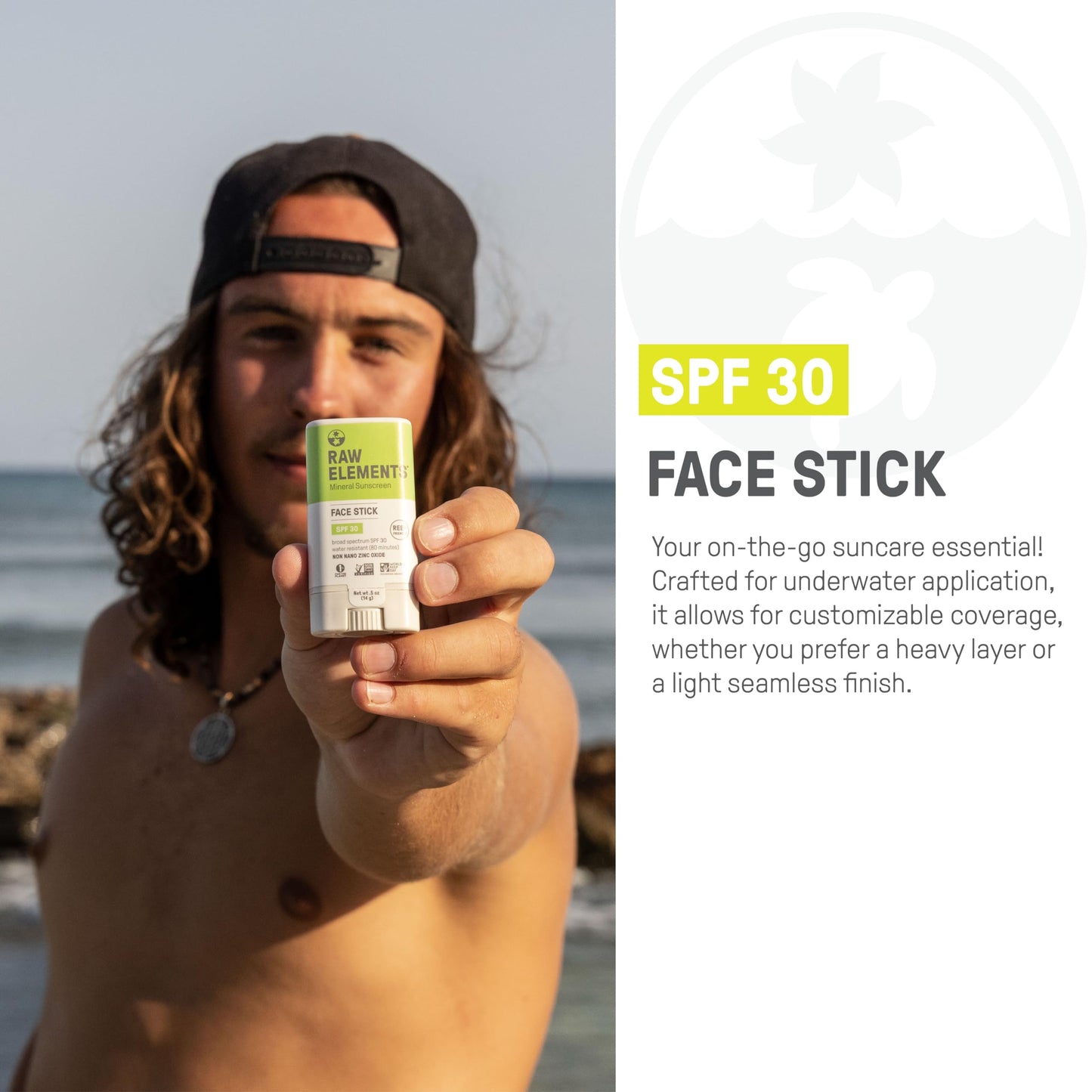 Raw Elements Eco Stick SPF 30+ Facestick