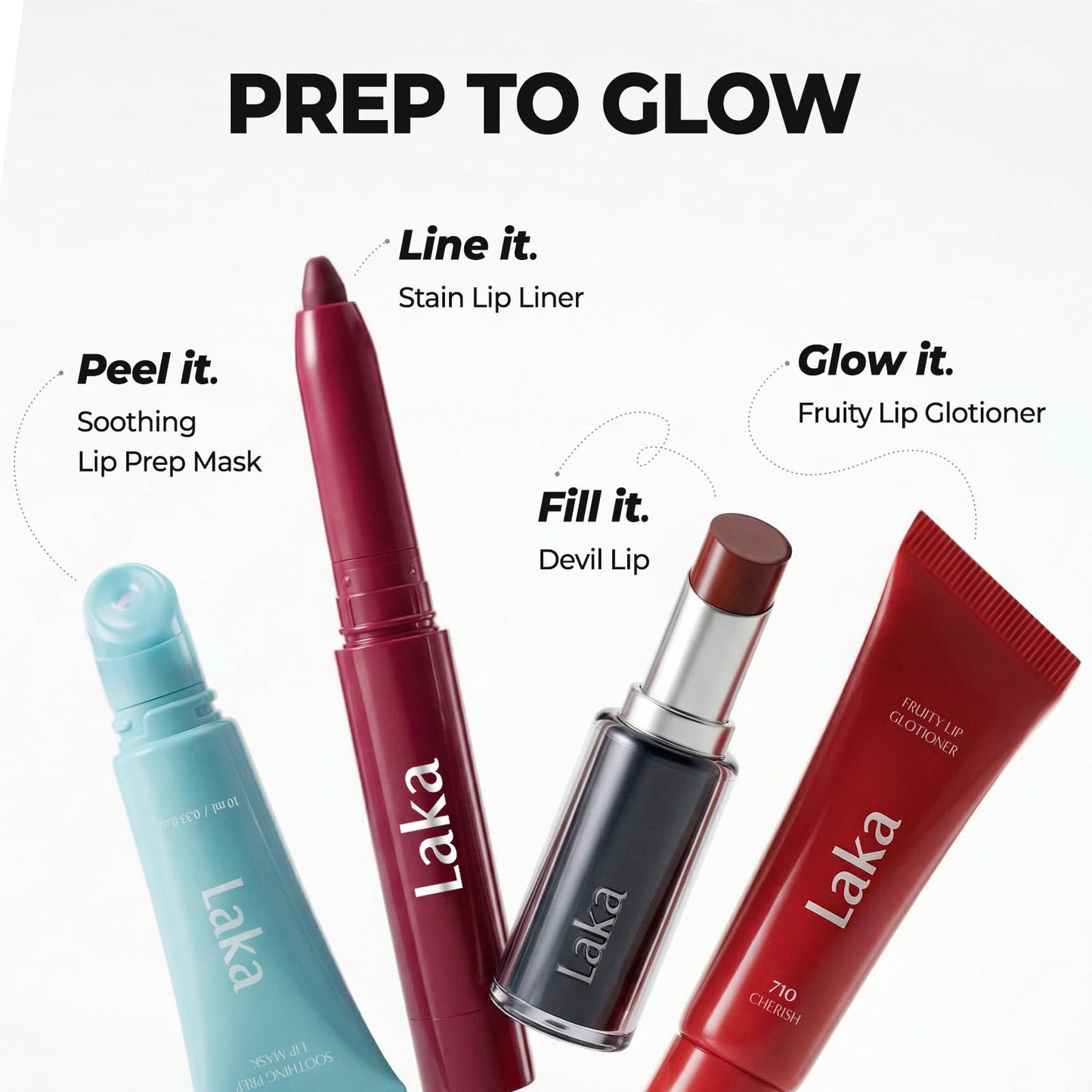 Laka Lip Liner - Smooth & Blendable Soft Matte Lip Contour Pencil for Shaping & Overlining Lips | Waterproof Formula, Oil-Cleanse Off, Long-Lasting Wear | #08 Burnt Brown, 0.02oz