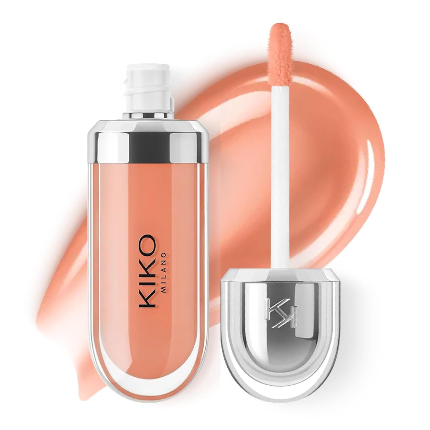 KIKO Milano 3D Hydra Lip Gloss - High Shine Hydrating Plumping Lip Makeup | Non-Sticky Moisturizing Formula