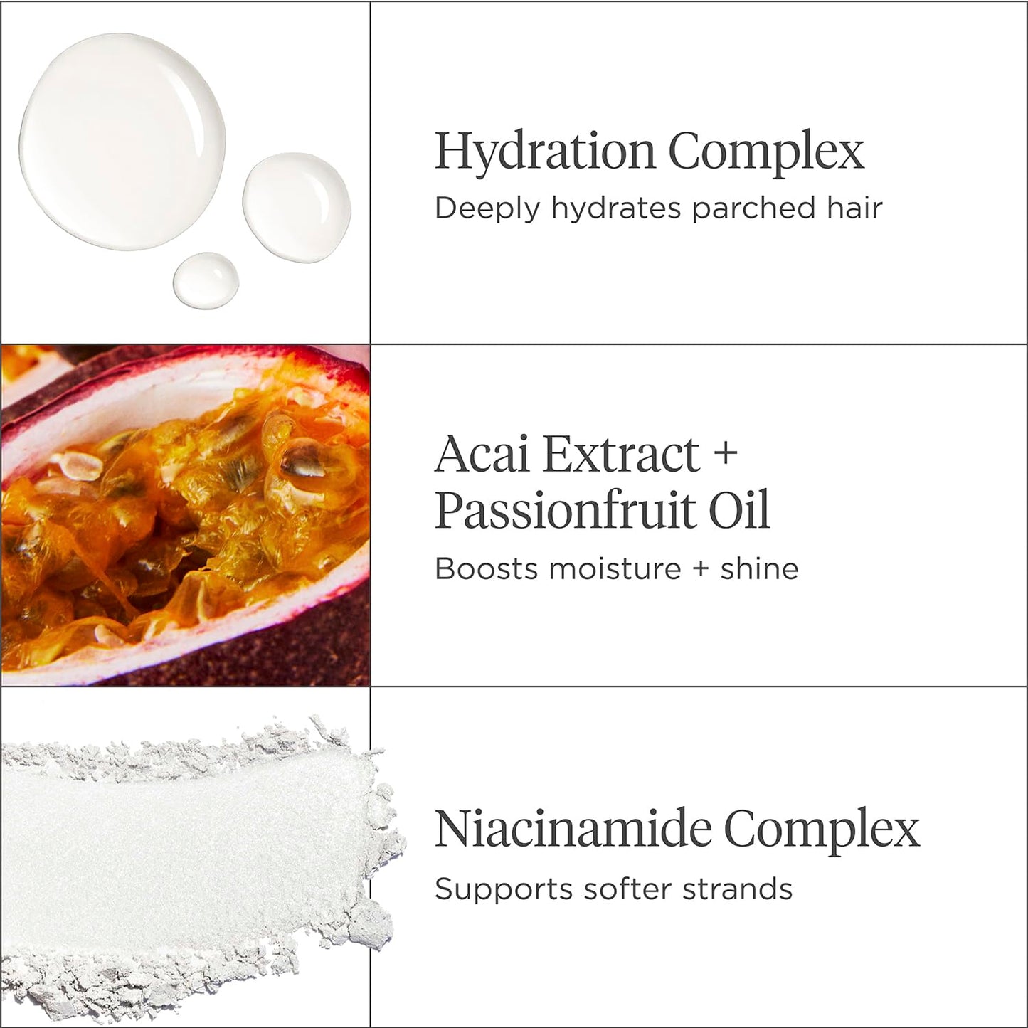 Briogeo Superfoods Acai + Passionfruit Lightweight Hydration Hair Mask | Protein-Free Deep Conditioning Treatment for Dry Hair | Vegan & Cruelty-Free | 2 fl oz