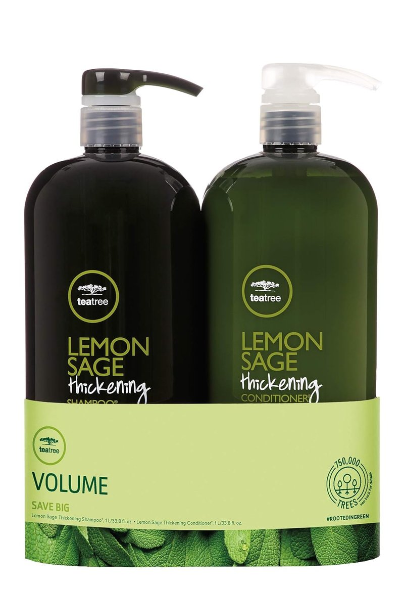 Paul Mitchell Tea Tree Thickening Shampoo & Conditioner Duo - Volume, Strength & Split End Protection | 33.8 oz Each