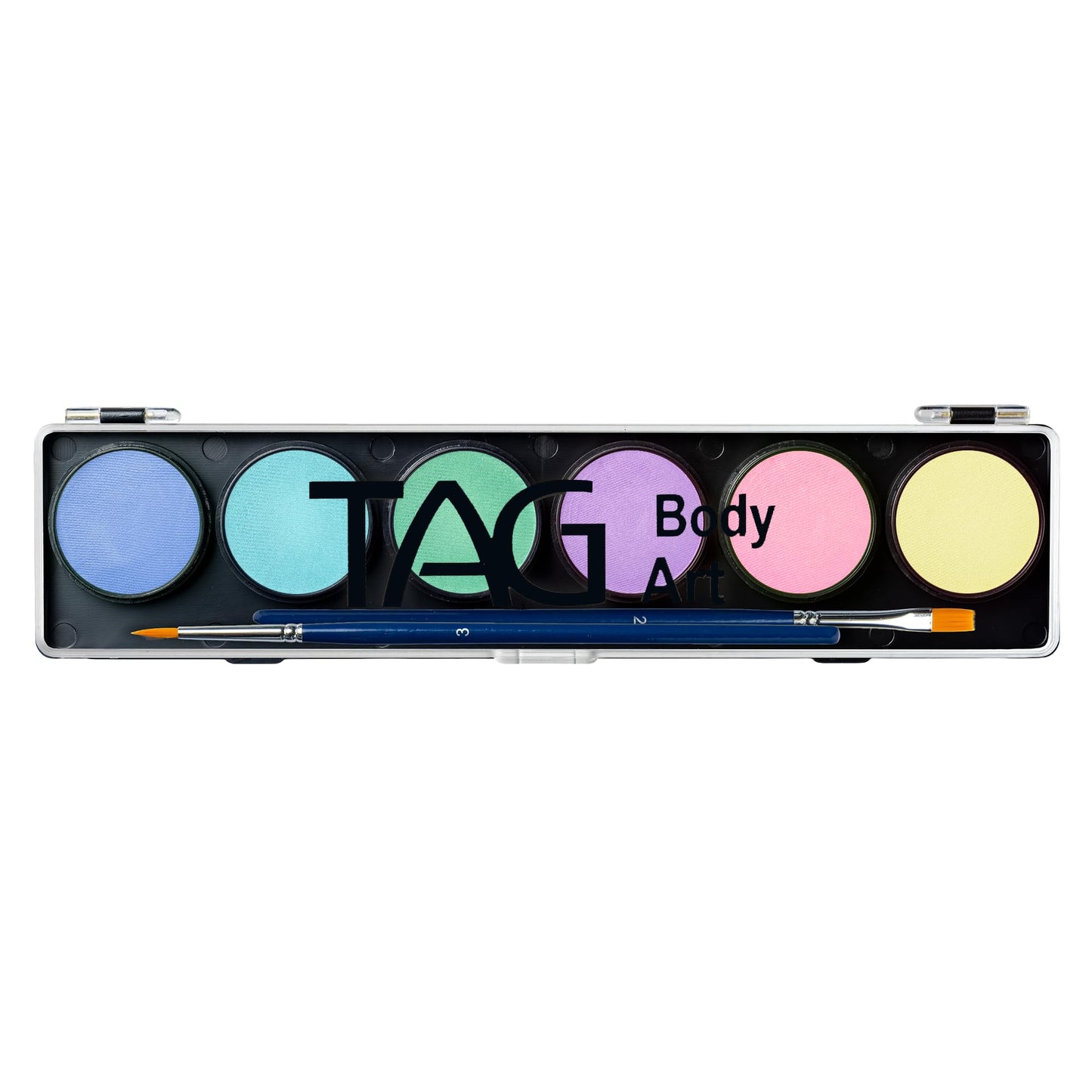 TAG Professional Face & Body Paint Pastel Macaron Palette 6 x 10g, Non-Toxic, Hypoallergenic, Easy to Wash off, ideal for Kids Parties, Halloween, Cosplay & Festivals