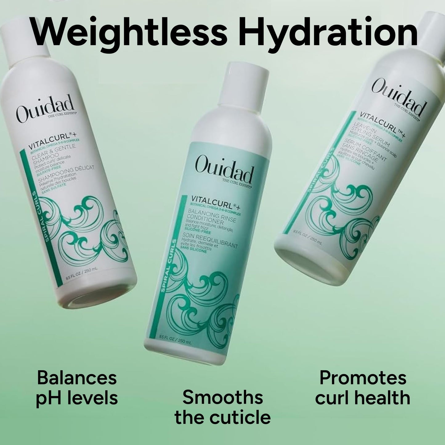 OUIDAD VitalCurl+ Balancing Rinse Conditioner, 8.5 Fl Oz
