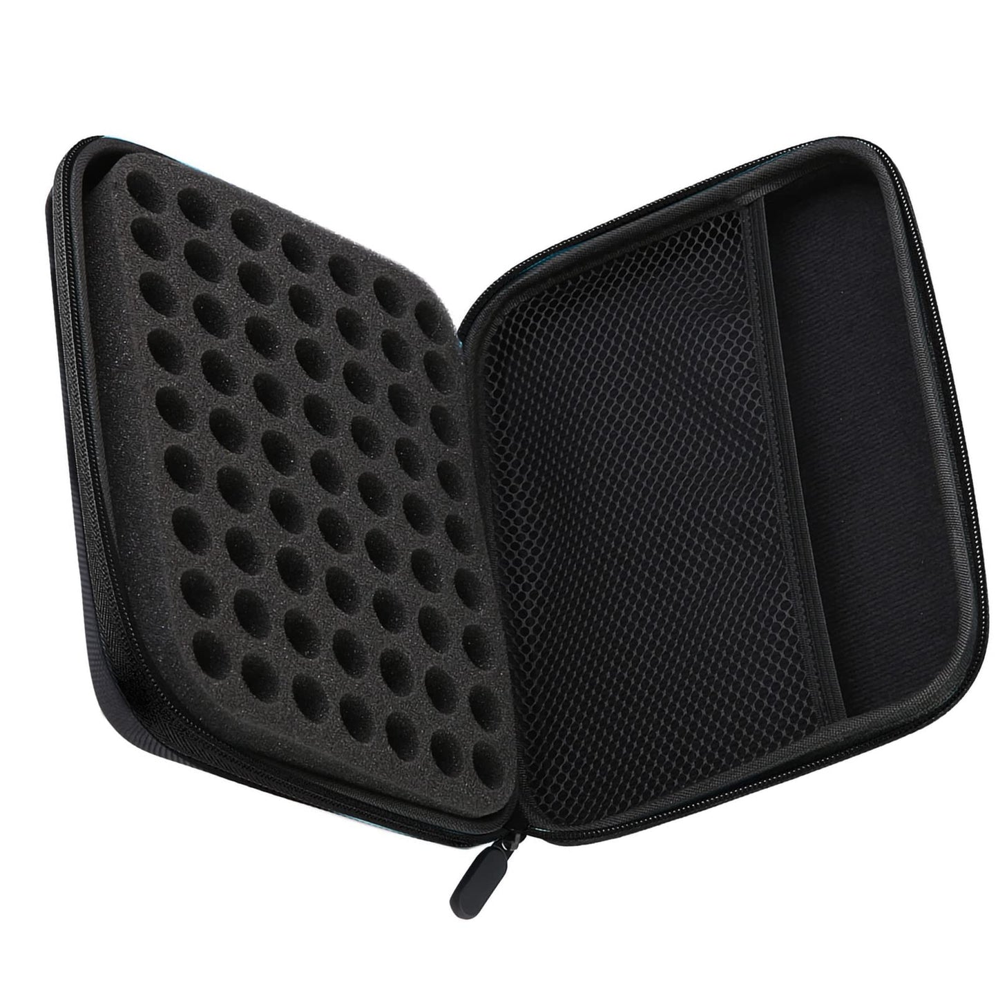 Zerone 63-Slot Essential Oil Storage Bag, Portable Aromatherapy Carrying Case, Large Capacity, Black