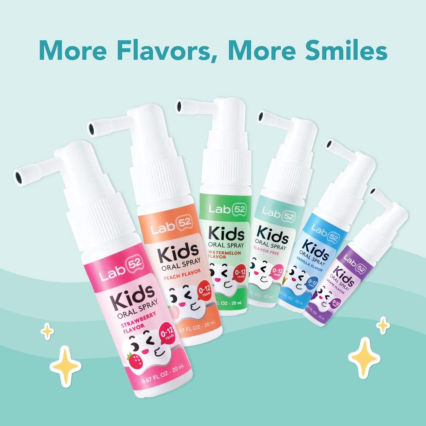 Kids Oral Spray - Fluoride-Free Toddler Toothpaste Helper for Fresh Breath | Xylitol, Strawberry & Grape Flavors