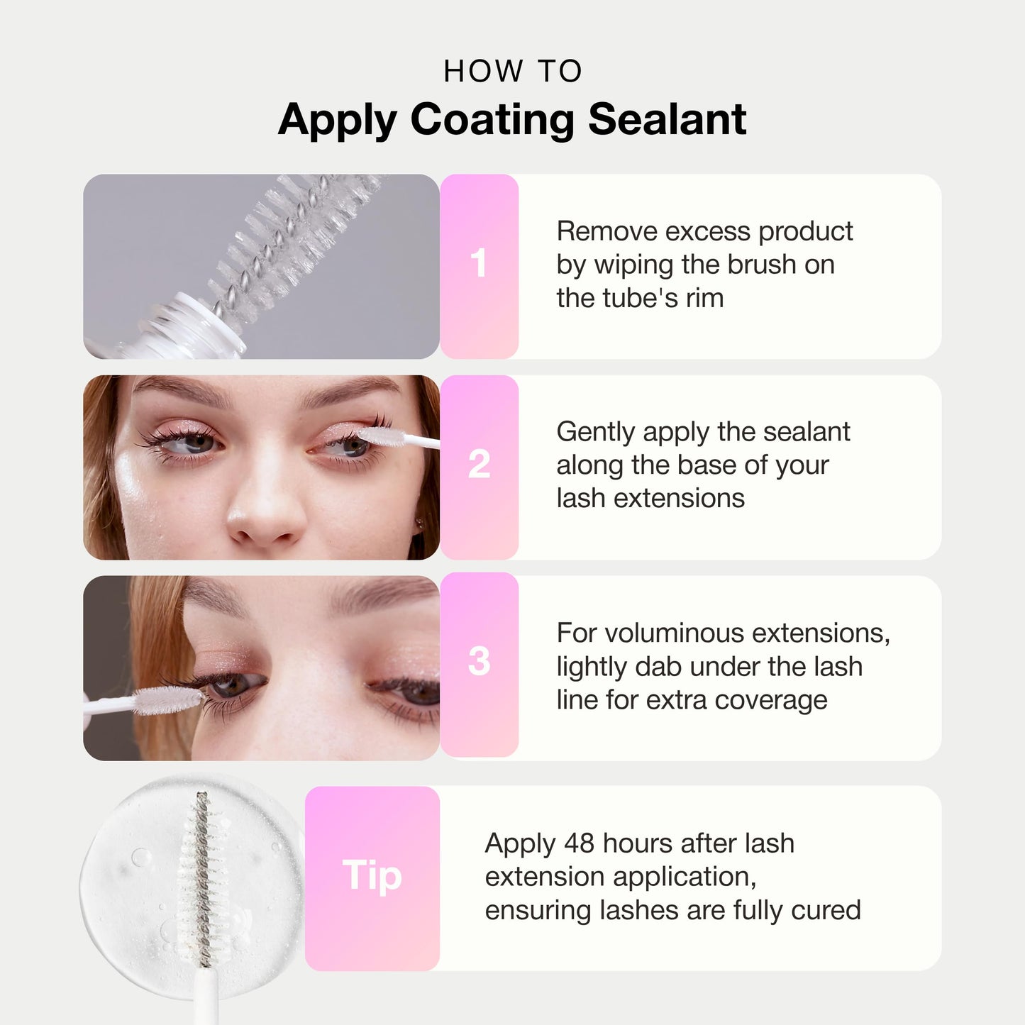 Curacoro 10ML Eyelash Coating Sealant - Professional Protective Topcoat for Long-Lasting Eyelash Extensions, Water-Resistance & Better Retention, Strong, Soft & Silky Lash Extensions