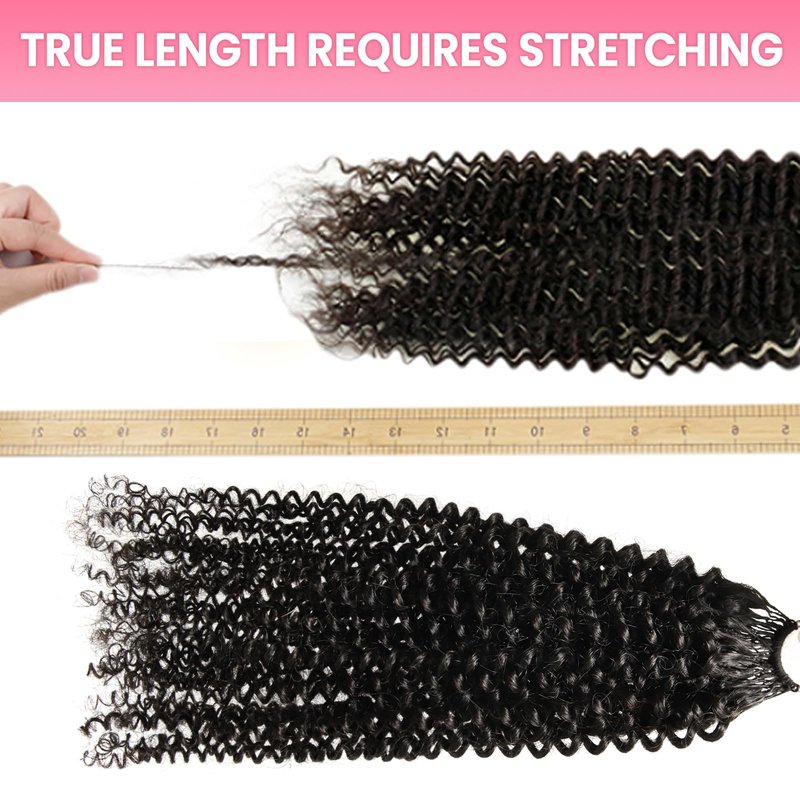 WOWANGEL Extensions Human Hair,12,Natural Black (1B)