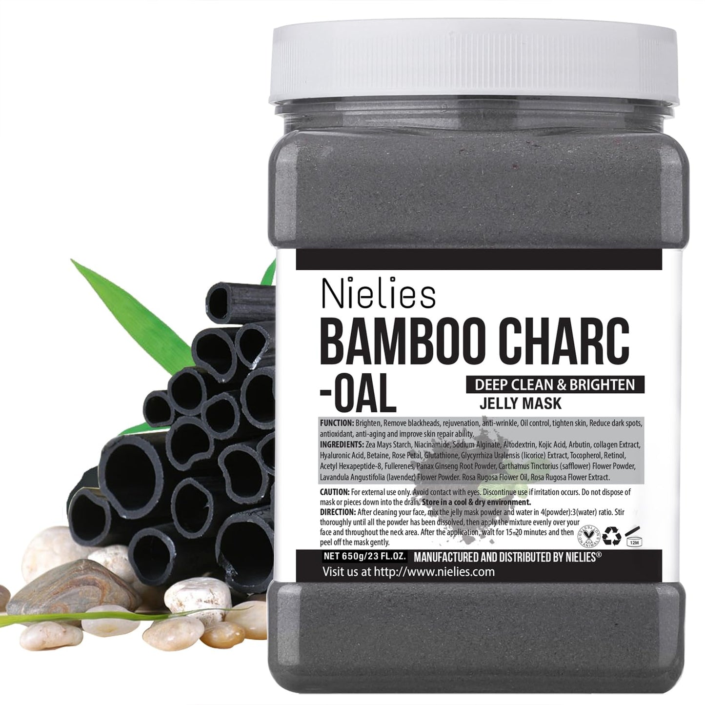 Jelly Face Mask - Charcoal Hydrating Hydrogel Mask for Facials | Professional Vajacial Treatment