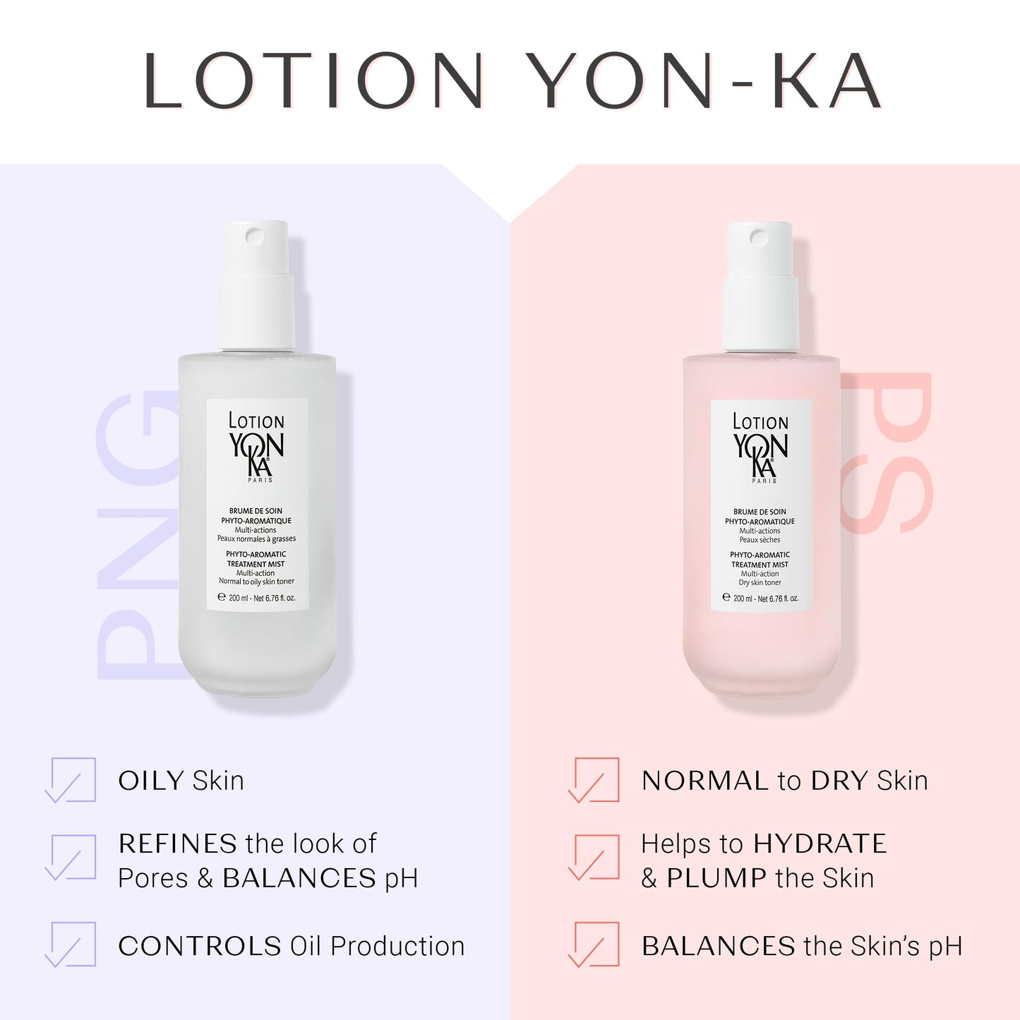 Yon-Ka PS Hydrating Face Toner | Calming Daily Face Mist with Botanical Plant Extracts for Dry & Sensitive Skin | Minimizes Pores and Treats Redness | Alcohol-Free and Paraben-Free | 6.76 oz