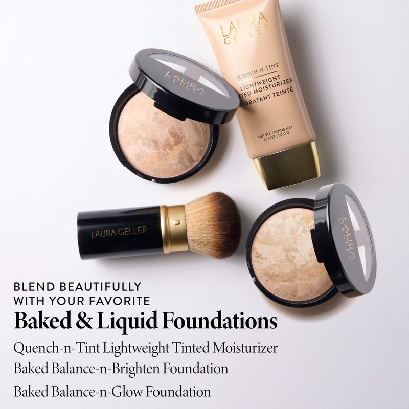 LAURA GELLER NEW YORK Cosmetic Professional Makeup Brushes - Cruelty-Free - 01 Retractable Airbrush Kabuki Brush