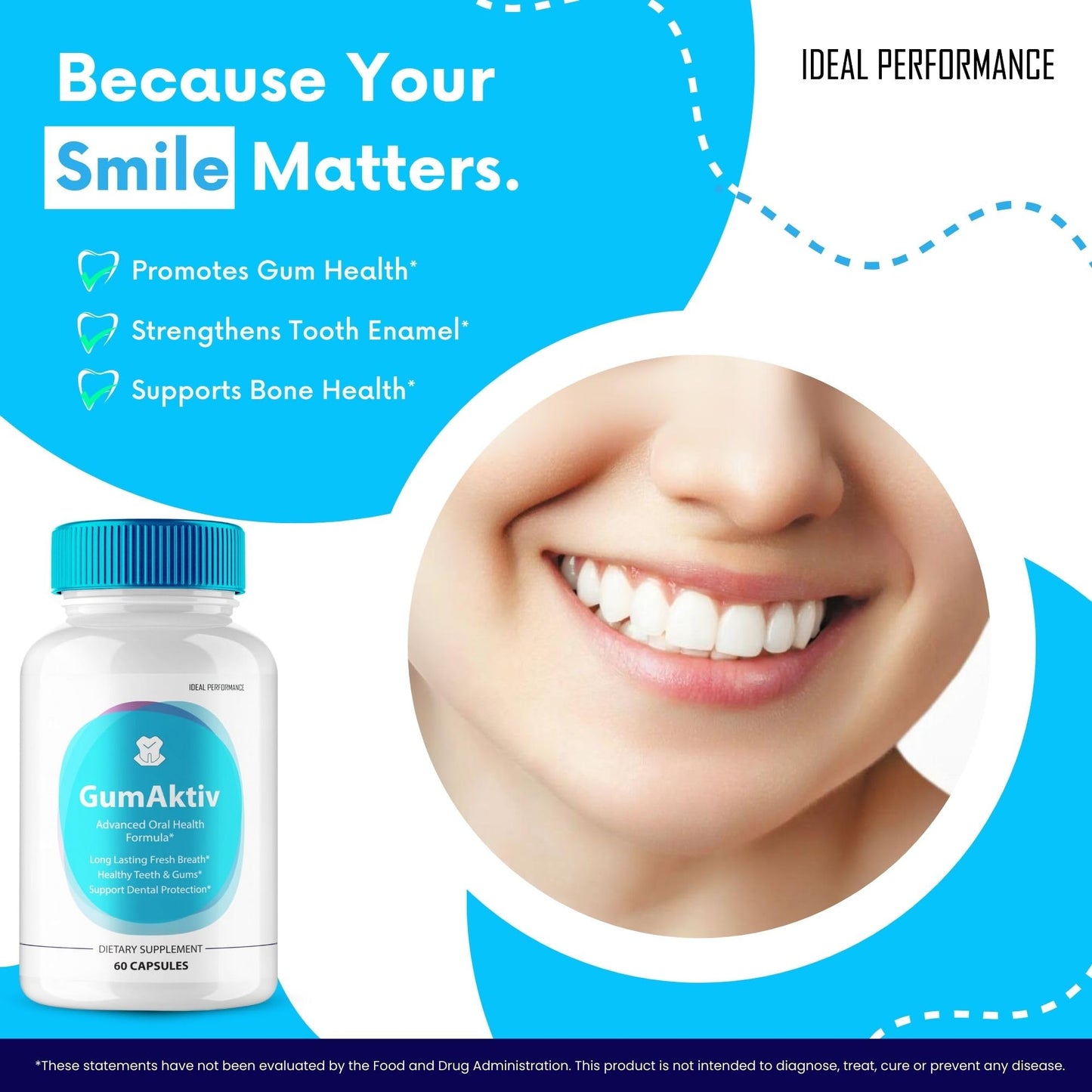 Gum Aktiv for Teeth and Gums Capsule, GumAktiv Supplement Pills - Maximum Strength, GumAktiv Advanced Formula All Natural Teeth and Gum Health Support, Oral Hygiene, and Wellness Reviews (2 Pack)