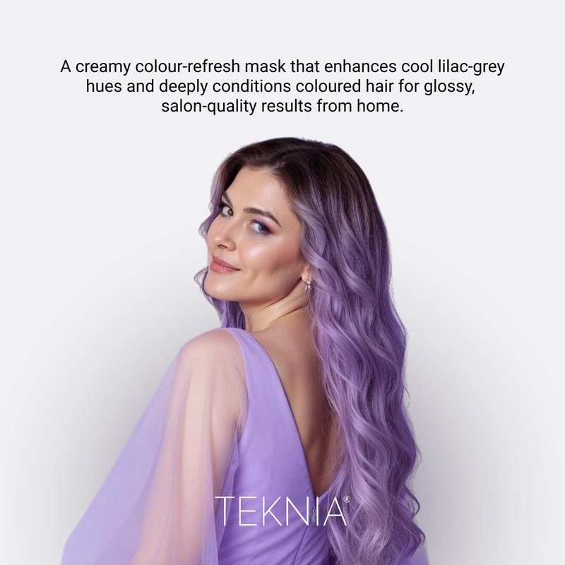 Lakmé Teknia Grey Lilac Creative Color Hair Mask, Color Depositing Conditioner for Lightened Hair, 8.5 Fl Oz
