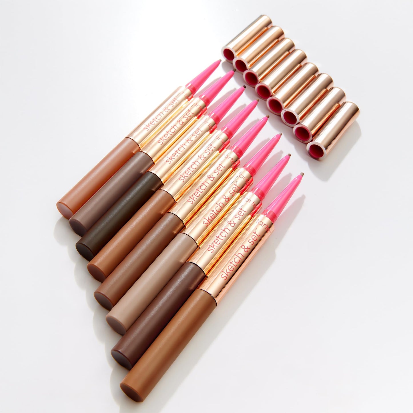 tarte big ego sketch & set brow pencil & tinted gel – 2-in-1 Precision Waterproof Eyebrow Pencil & Gel to Shape, Thicker-looking Brows, Vegan & Cruelty-Free, full size, medium cool brown