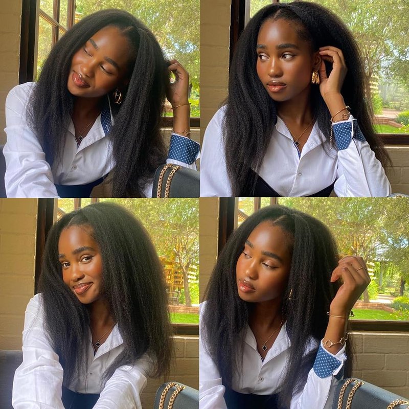 Raw Kinky Straight Human Hair Bundles - 100% Unprocessed Brazilian Virgin Hair | 12A Premium Quality, 12 Inch, Natural Color