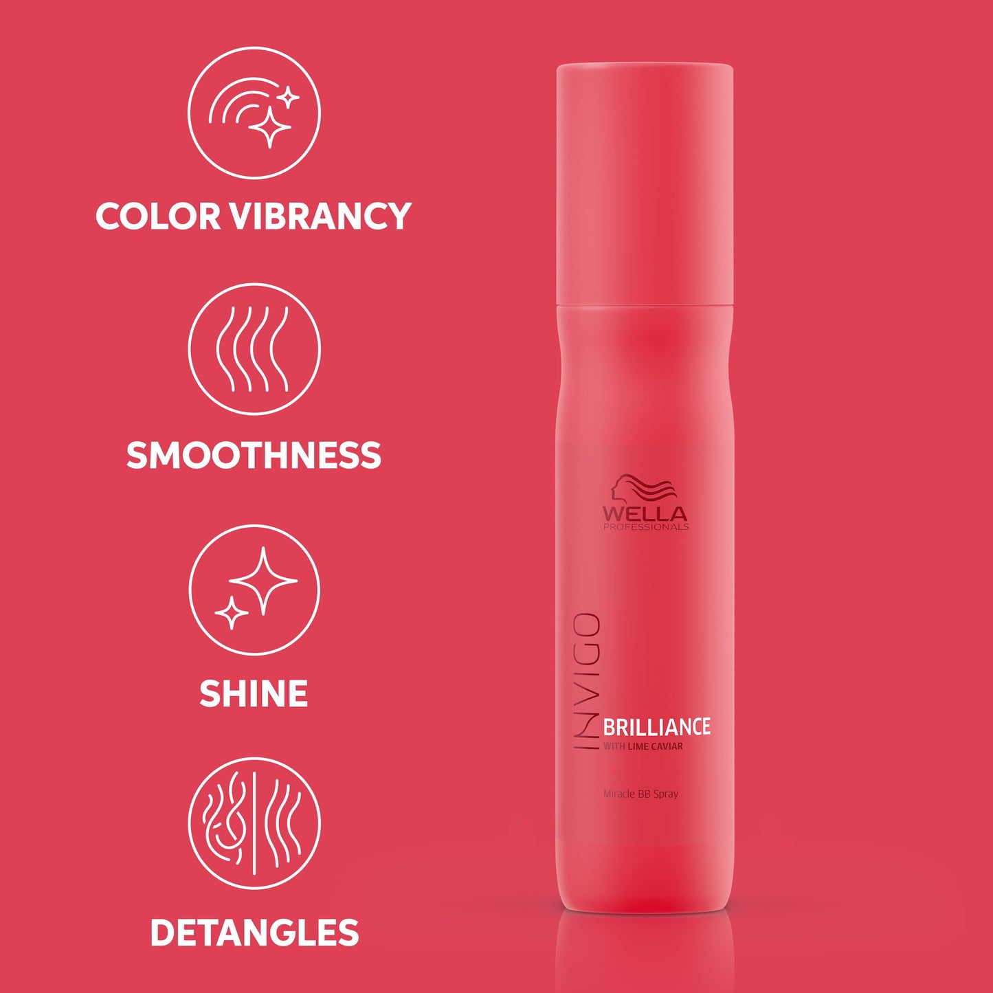 Wella Professionals Invigo Brilliance Miracle BB Spray | Instant Color Vibrancy & Color Protection | 5.07 Fl Oz
