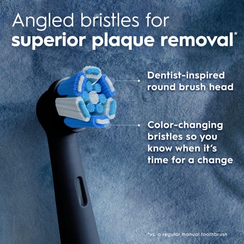 Oral-B iO Replacement Brush Heads - 5 Count Set with 4 Ultimate Clean & 1 Gum Sensitive Black