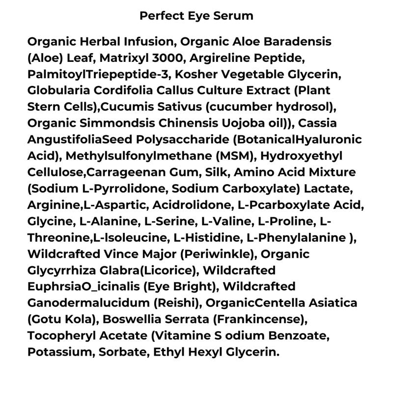 Perfect Eye Serum for Fine Lines & Dark Circles - 18X Anti-Aging Formula | Vegan & Patented PhytoCellular Science