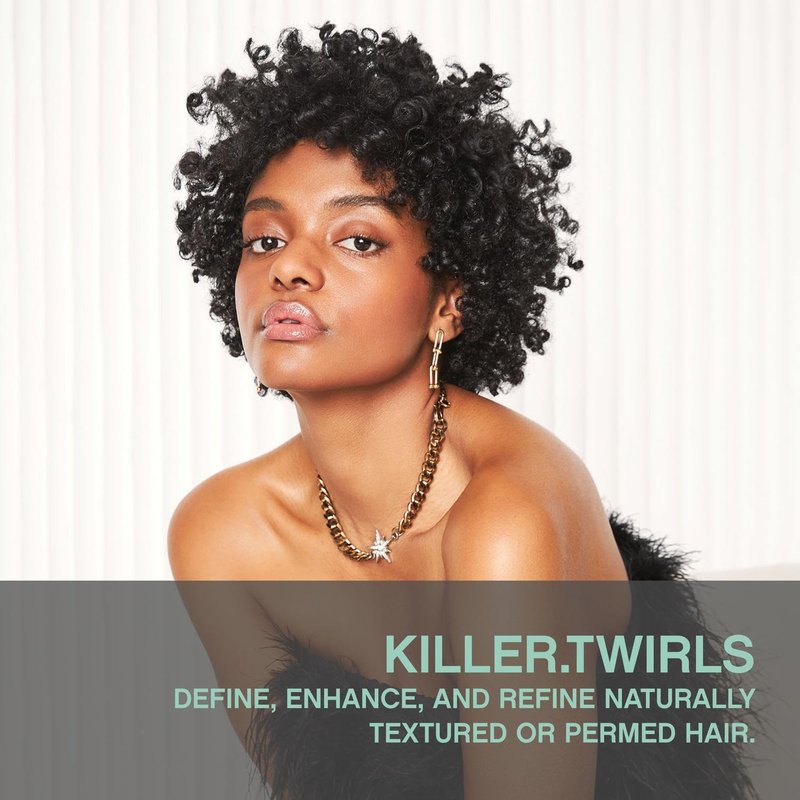 KEVIN.MURPHY KILLER.TWIRLS - Curl Defining Creme - Hydrates & Refines - For Naturally Curly & Permed Hair - Humidity Resistant Hair Care - With Organic Oat Milk & Shea Butter - 150 mL / 5.1 fl oz