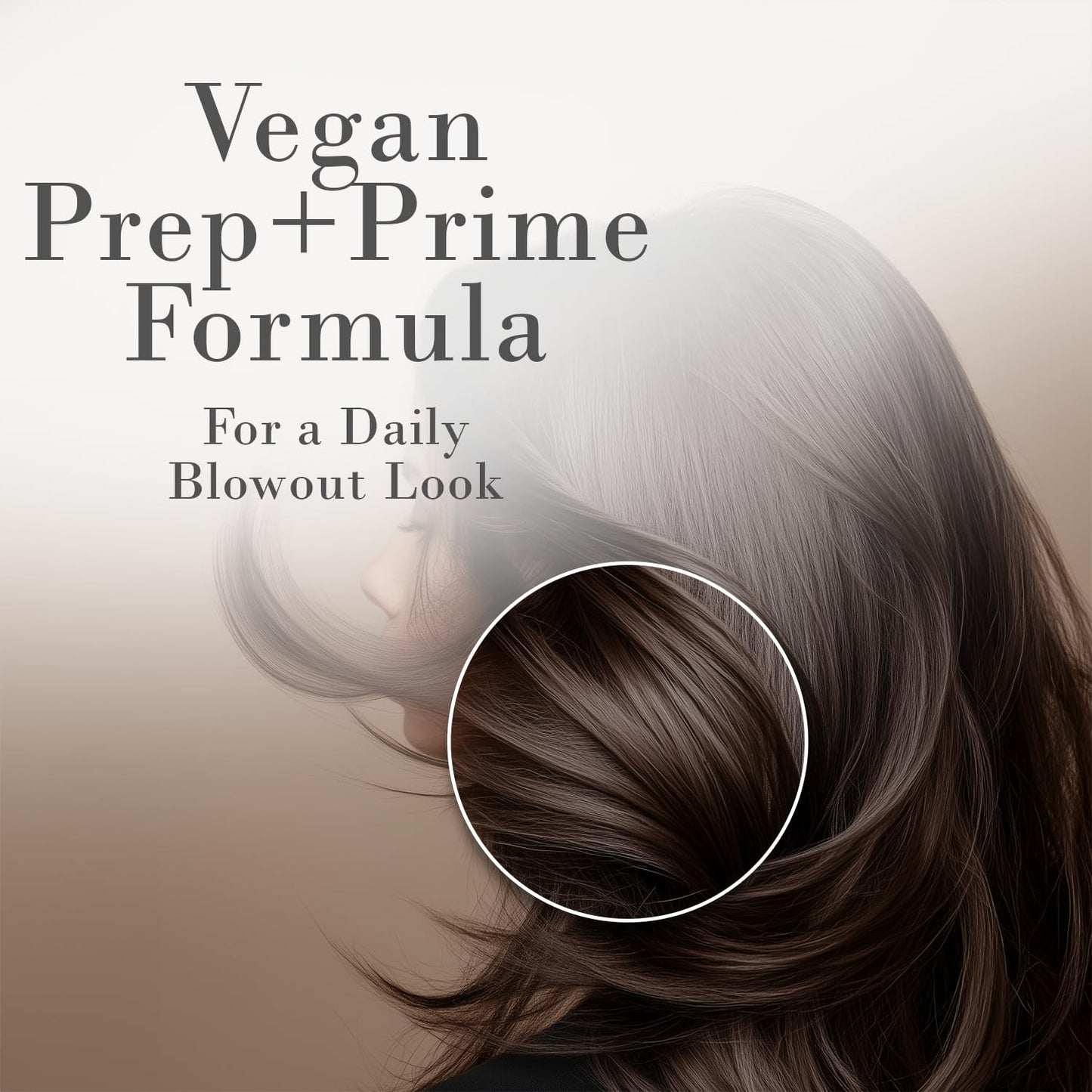 Vegan Hair Prep & Prime Spray - Shine, Style Retention & Heat Protection | Anti-Frizz, Nourishing Formula (8.5oz | 250ml)