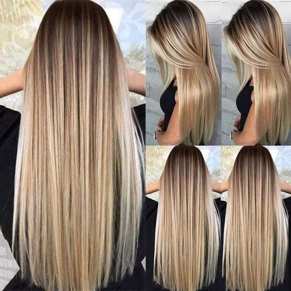 Beayhal I Tip Remy Human Hair Extensions Cold Fusion Hair Piece Pre Bonded Keratin Stick In Hair Extensions Long Straight #18/613 Golden Brown Highlighted Bleach Blonde Hairpieces 100 Strands 100g 16"