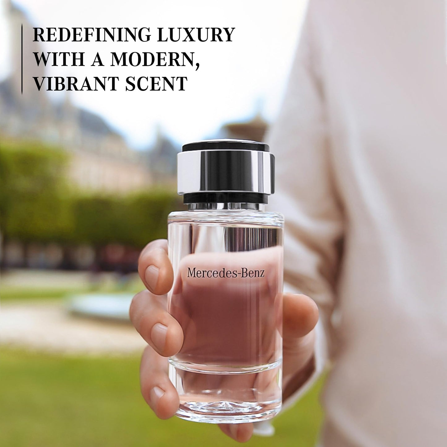 Mercedes Benz Cologne for Men - 4 Fl Oz - Eau De Toilette Perfume Spray for Man - Woody & Musky Scent - Luxury Long Lasting Fragrance with Notes Of Violet leaves, Cascalone & Vetiver