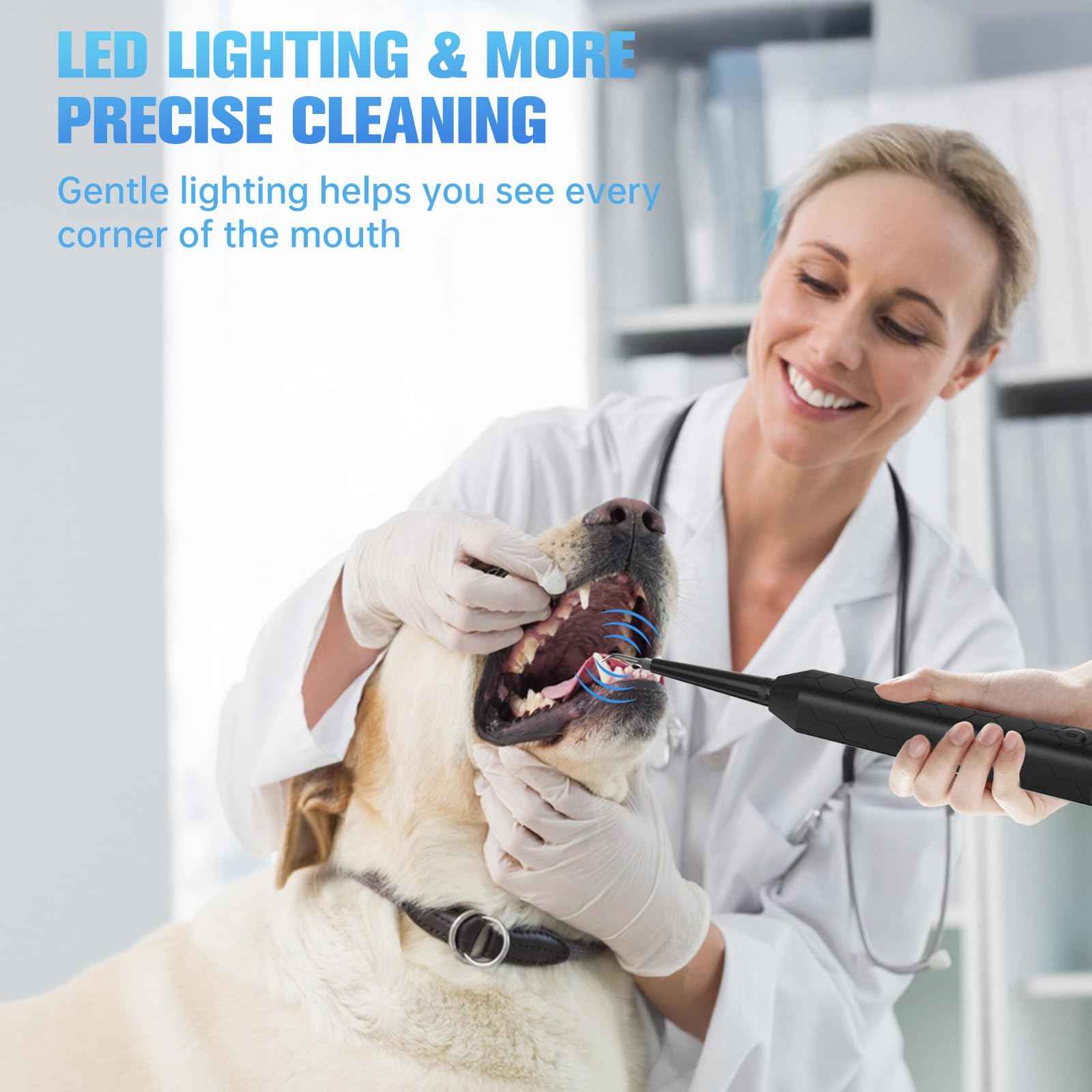 Ultrasonic Dental Care Device – High-Frequency Plaque & Tartar Control, 3 Adjustable Modes, Waterproof, USB Rechargeable, Magnify