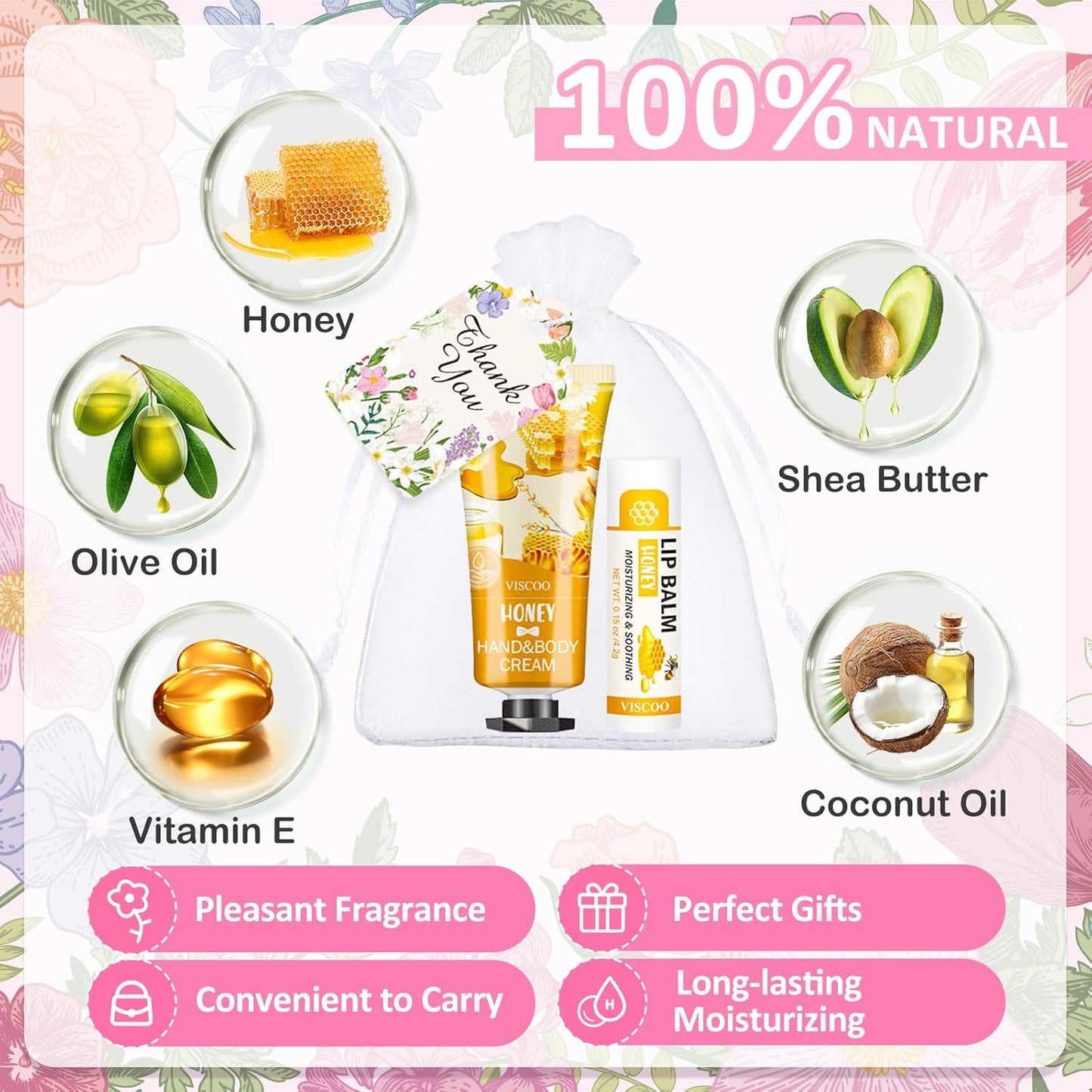 Bulk Lip Balm and Hand Cream Set - 40 Pack | Perfect Teacher Appreciation, Graduation, and Wedding Favors