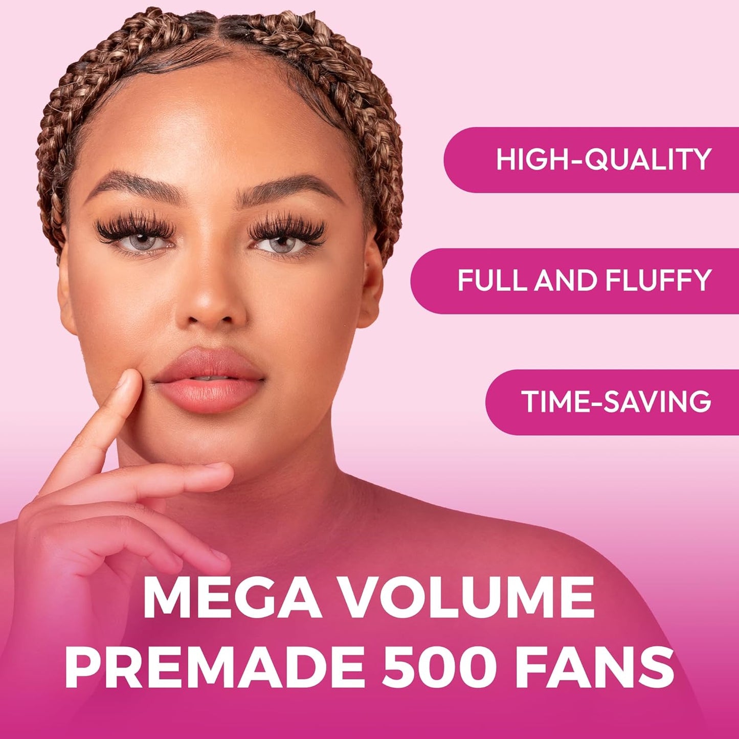 Premade Lash Fans - 10D 0.03 Volume Eyelash Extensions | Soft, Lightweight, Handmade, Pointy Base, 13mm