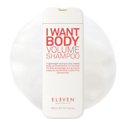 ELEVEN AUSTRALIA I Want Body Volume Shampoo for Women & Men - Volumizing & Thickening Shampoo for Fine Thin Hair, Adds Fullness & Thickness, Sulfate-Free Formula for Lightweight Hair - 10.1 fl oz