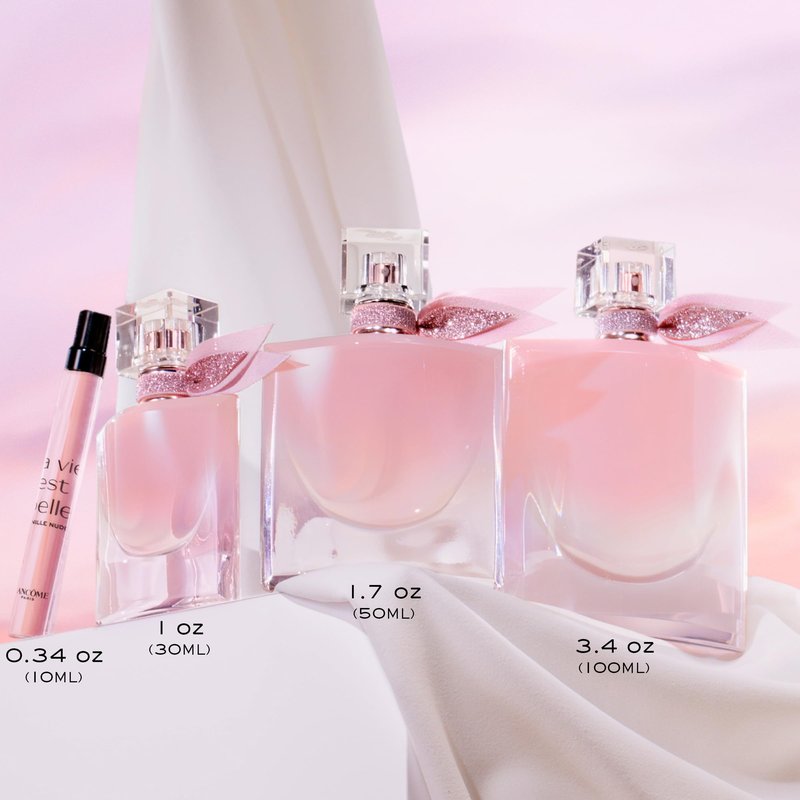 Lancôme La Vie Est Belle La Vie Vanille Nude Eau de Parfum - Long Lasting Fragrance with Notes of Solar Jasmine, Glazed Bourbon Vanilla, White Musk - Floral & Sweet Women's Perfume 0.34 Fl Oz.