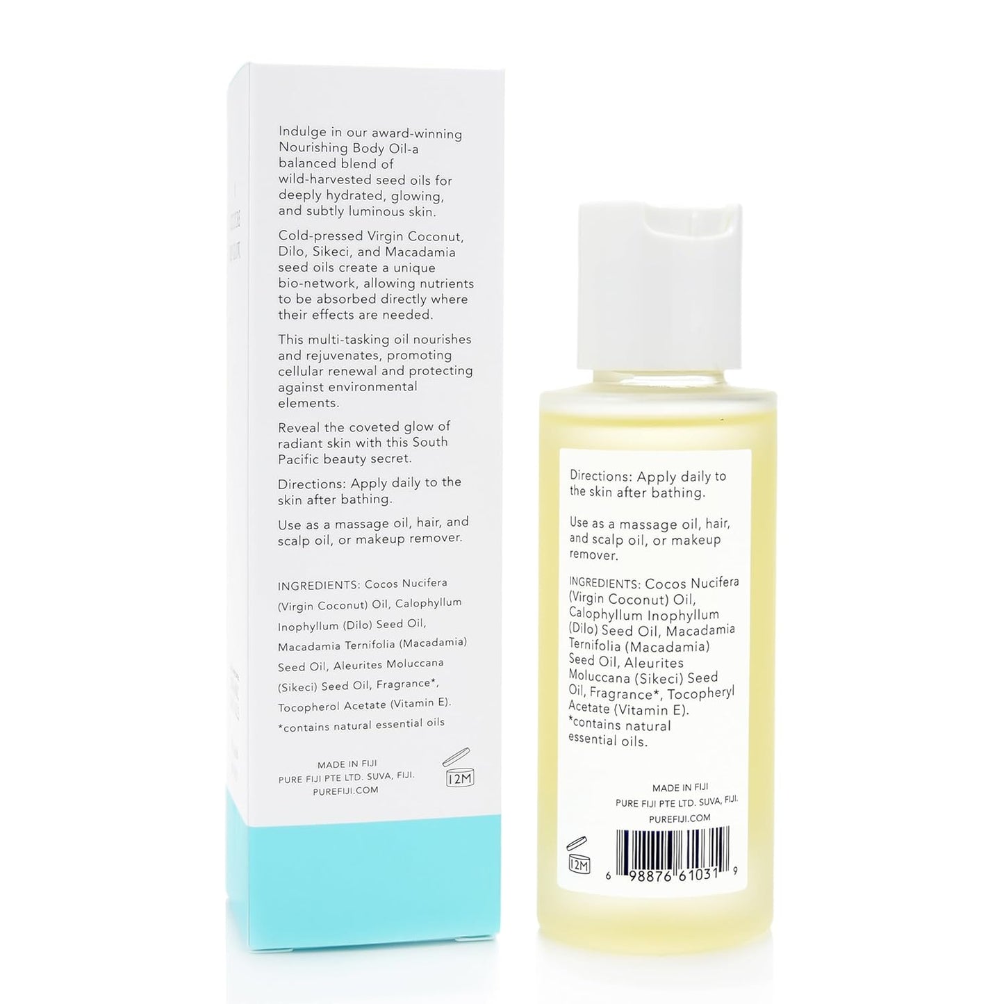 Exotic Coconut Oil - Nourishing Travel Size (3oz) | White Gingerlily Scent