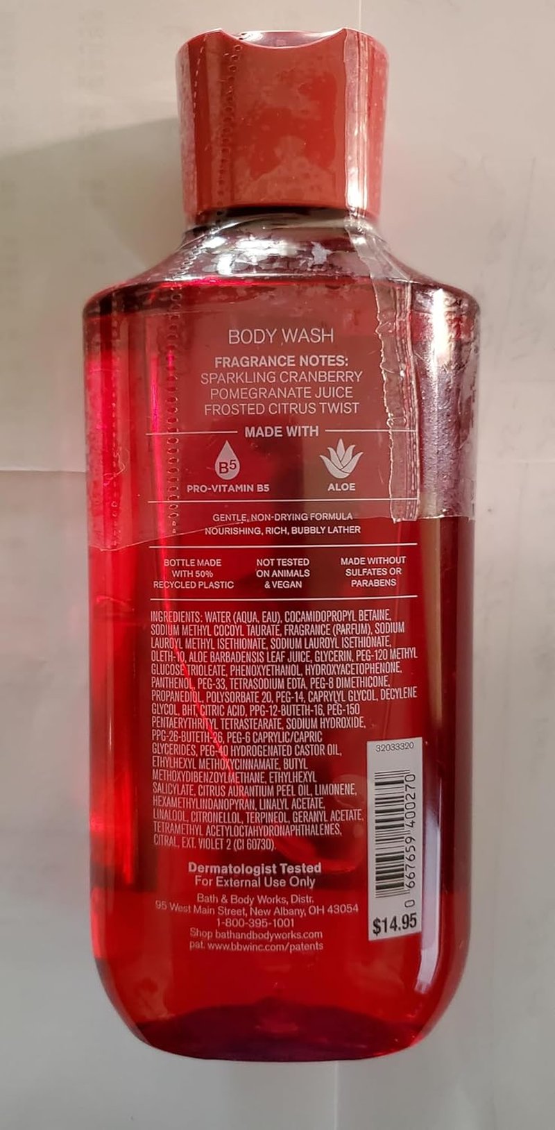Mrs. Claus Shower Gel & Body Wash Set | Ultimate Hydration Lotion & Cream - 3 Piece Gift Set