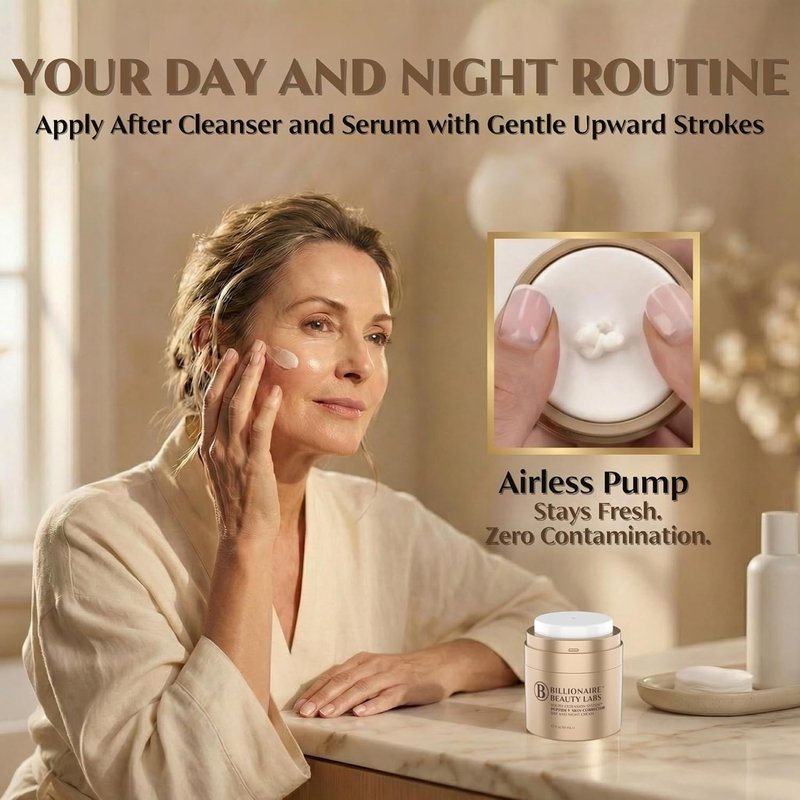 Peptide & Collagen Cream - Firming Anti-Aging Moisturizer for Face & Neck | 1.7 fl oz (50ml)