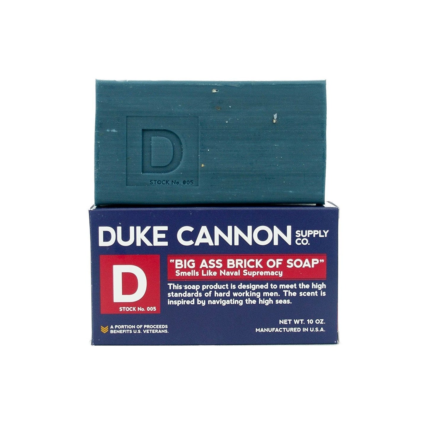 Duke Cannon Big Brick of Soap, Naval Diplomacy - Refreshing Ocean Scent, Men's Bar Soap, 10 oz. (2-Pack)