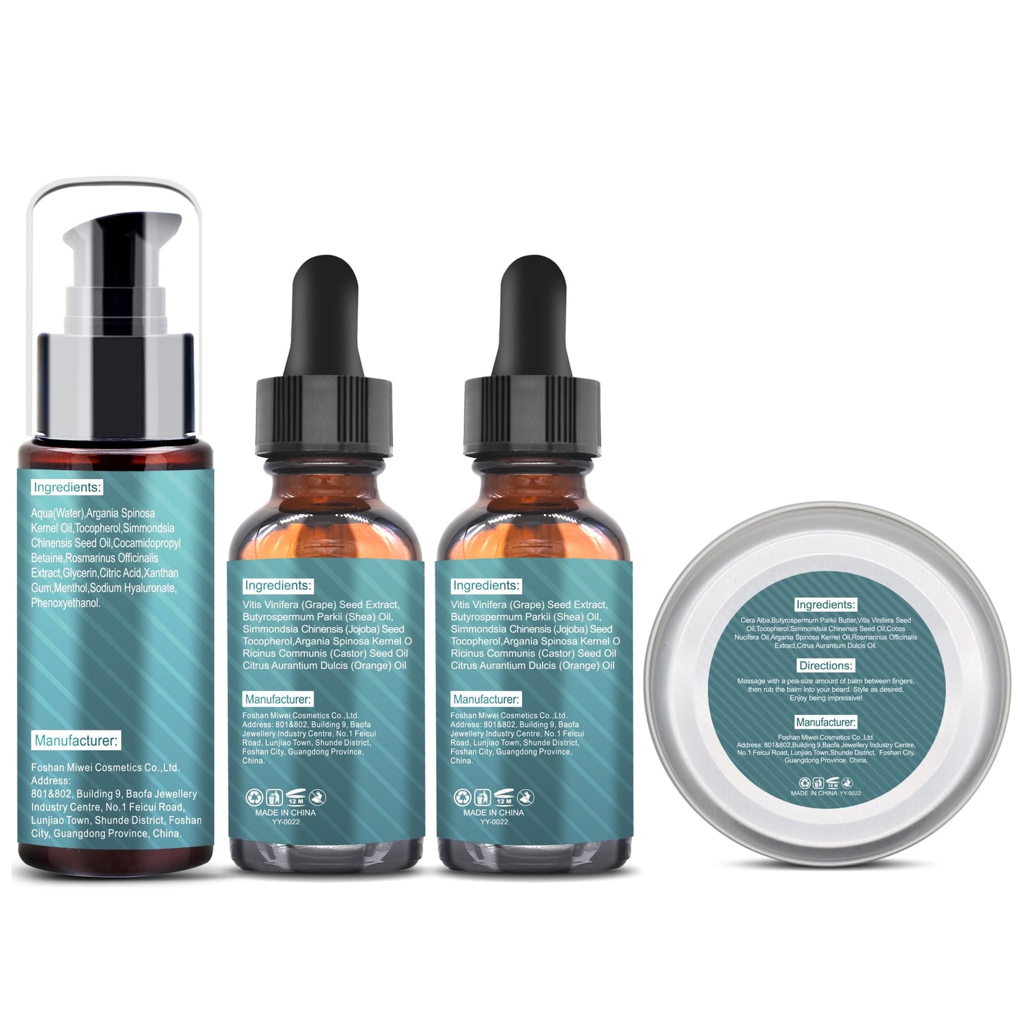 Beard Kit,10-1 Men Gift Set for Fathers Day Dad Gifts W/Straight Razor,Shaping Tool,2 PACK Beard Oil,Moisturize & Soften Mustache,Complete Self Care Beard Trimming Shaving Kit Gift for Husband Him