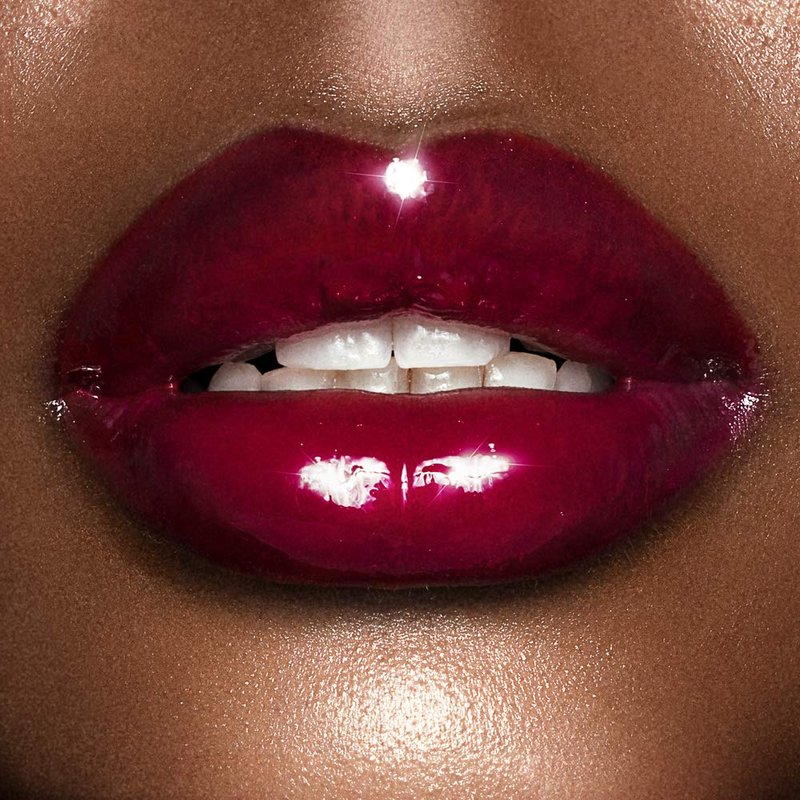 Charlotte Tilbury Lip Lustre Hydrating Lip Gloss - High Shine Non-Sticky Formula with Lotus Extract - Long Lasting Moisturizing Makeup, Velvet Soft Finish - Unleash Me, Deep Plum