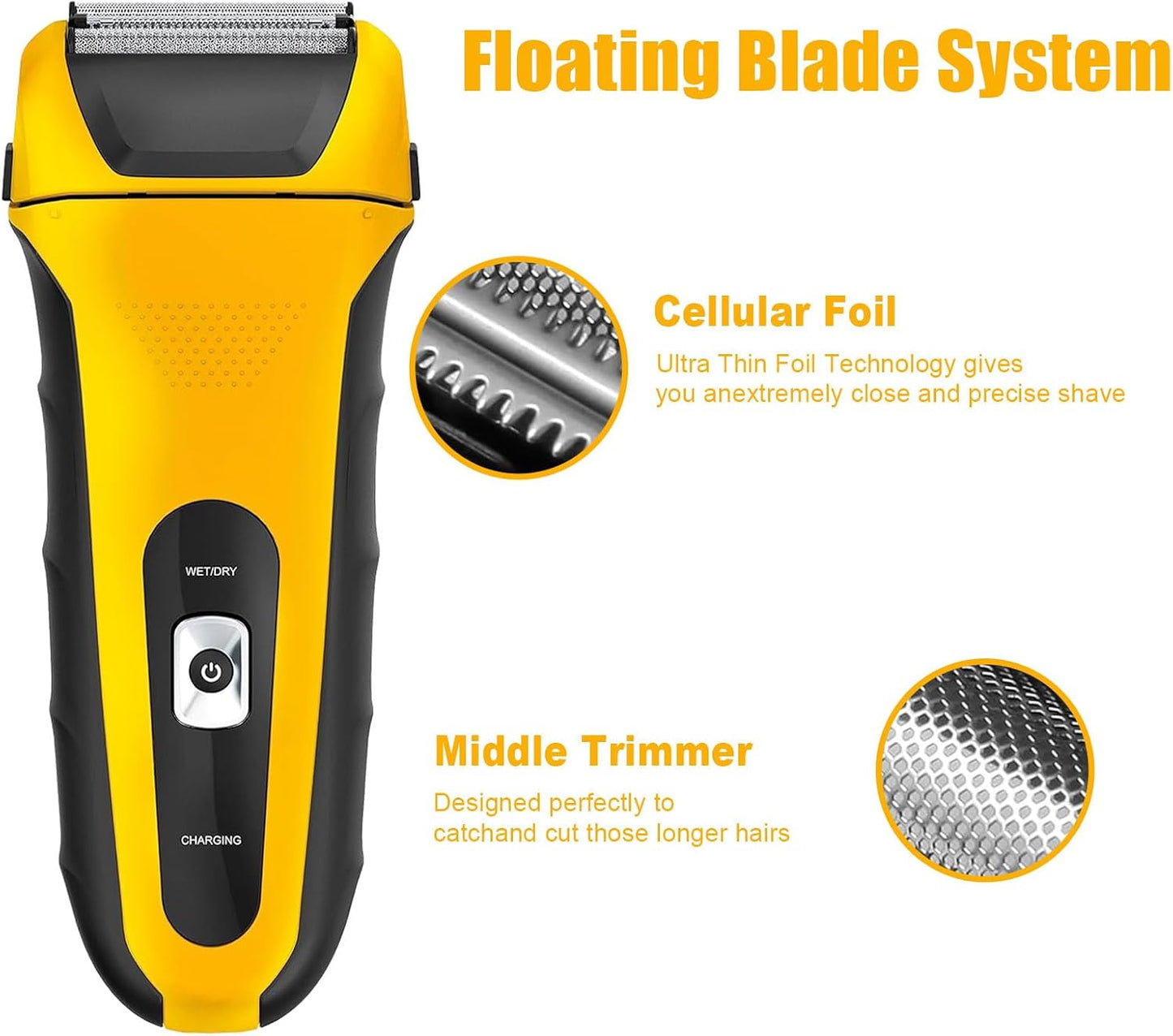 Replacement Foils & Cutters for Wahl 7061 Shaver - 2 Pack Compatible with Model 7045-100