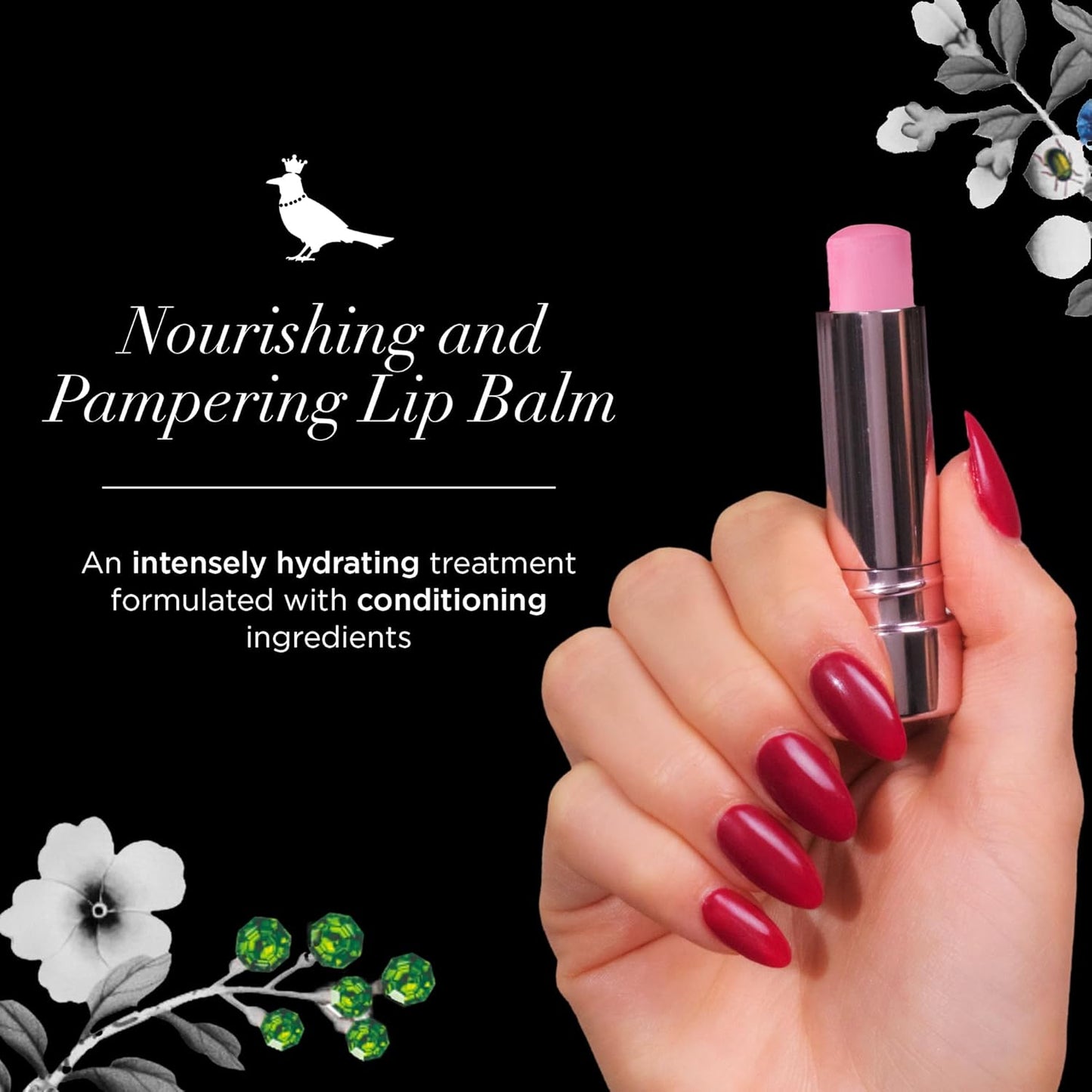 Butter LONDON Lippy Hydrating Lip Balm - Pink Champagne | Lightweight Plant-Based Moisturizer for Soft, Nourished Lips