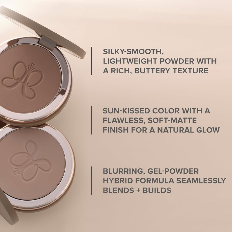 Anastasia Beverly Hills Smooth Blur Bronzer - Weightless Pressed Powder for Sculpting & Sun-Kissed Glow | 0.28 oz
