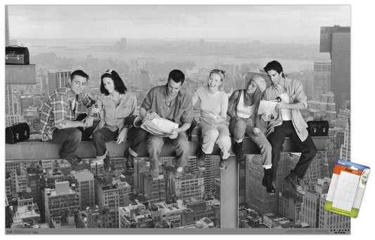 Trends International Friends - Posed Wall Poster, 14.725" x 22.375", Premium Poster & Mount Bundle