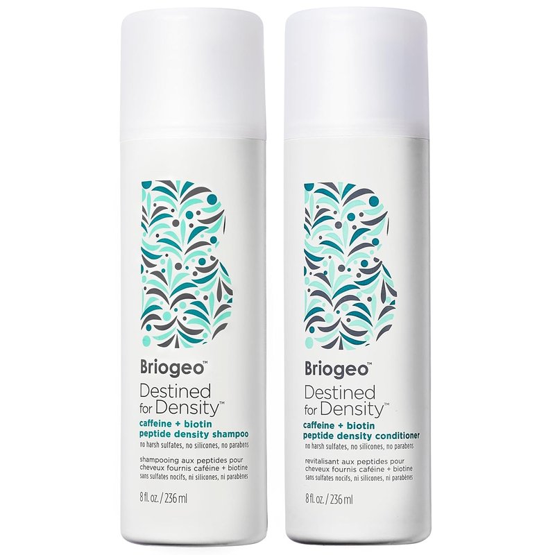 Briogeo Density Shampoo & Conditioner Duo - Caffeine & Biotin for Thicker, Voluminous Hair | Sulfate-Free, Vegan
