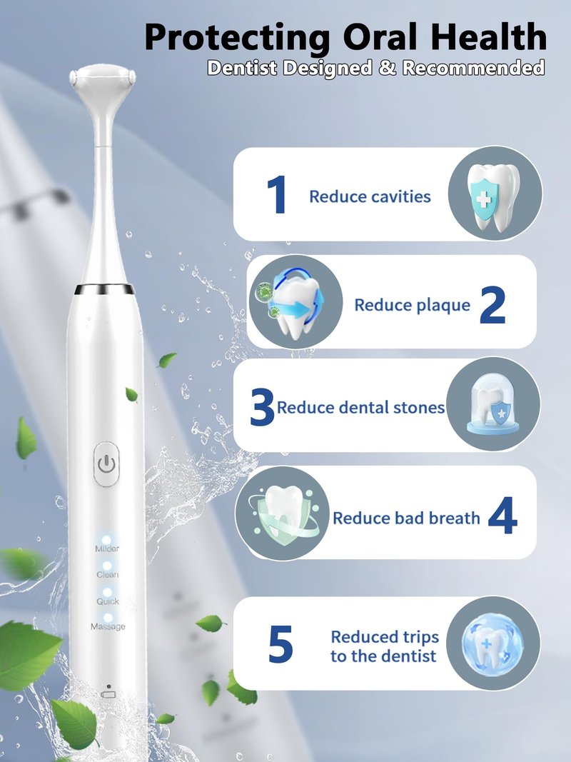 Electric Flosser for Teeth 4 Speeds,Electric Dental Flosser with 50 Replacement Heads,Rechargable Power Flosser for Teeth Cleaning Adults Men and Women