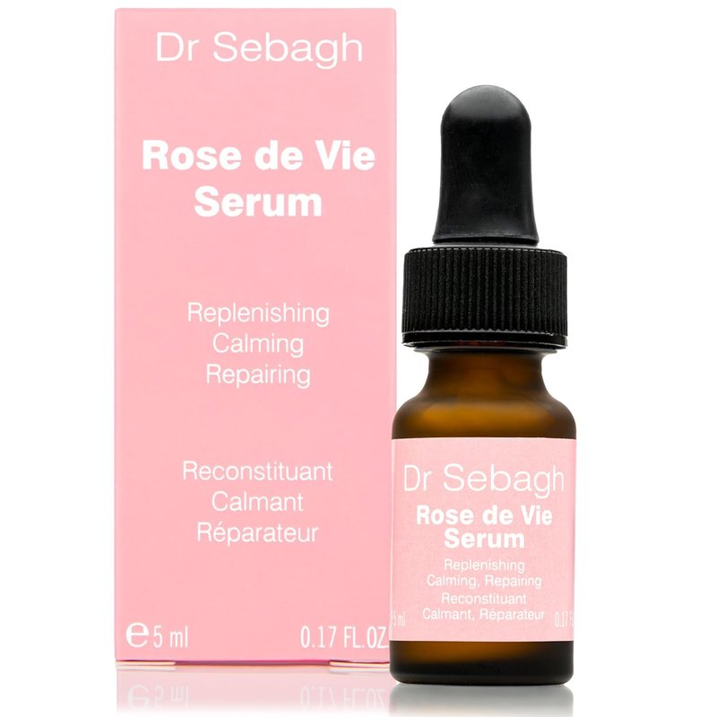 Dr Sebagh Rose de Vie Serum - Nourishing Anti-Aging Formula for Dry, Mature Skin - 0.17 fl oz | Soothes Redness & Irritation