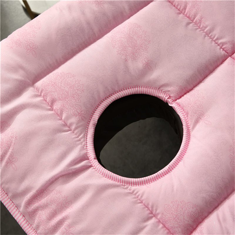 Spa Massage Table Pad & Face Cradle Set - Soft and Comfortable Thick Facial Bed and Headrest Cover 190 * 80 cm Thickened Mattress with Holes
